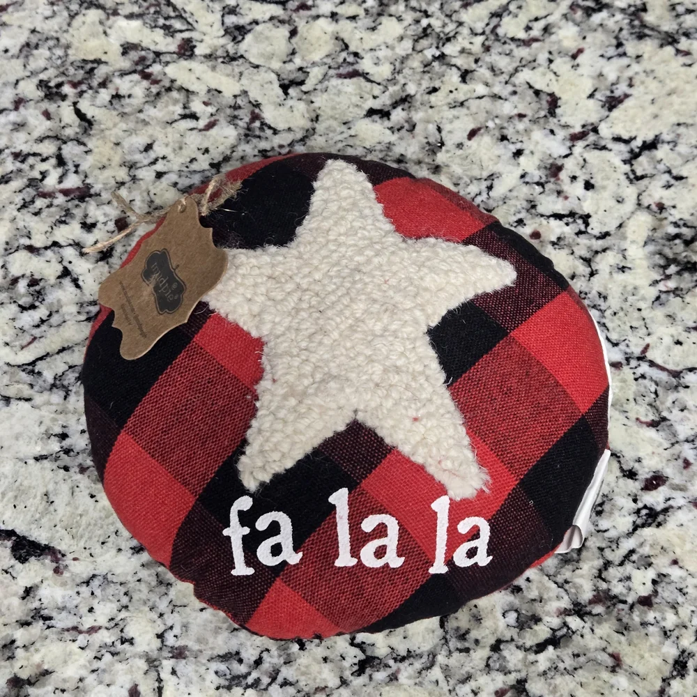 Mud Pie Fa La La Mini Pillow